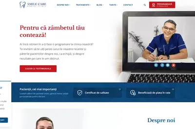 Site-ul clientului Smilecare