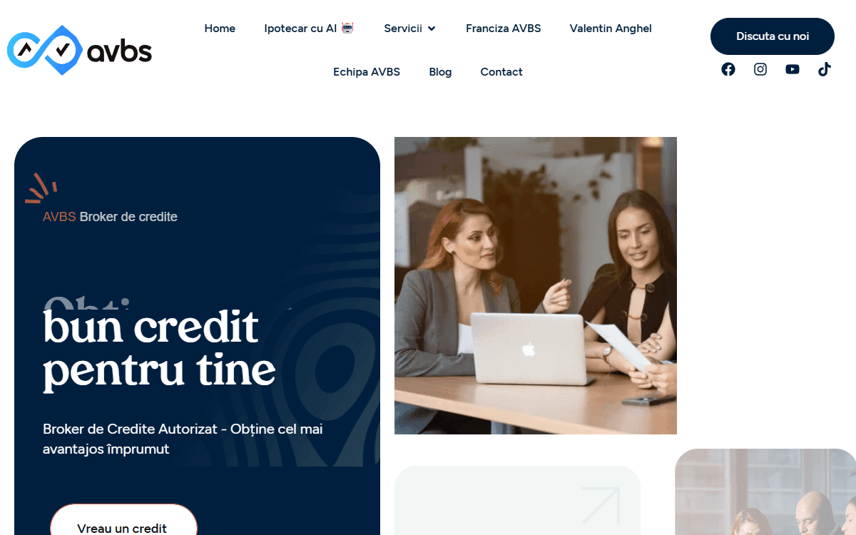 Site-ul clientului AVBS Brokeri de Credite