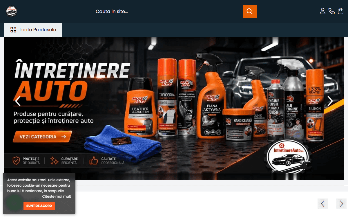 Site-ul clientului Întreținere Auto