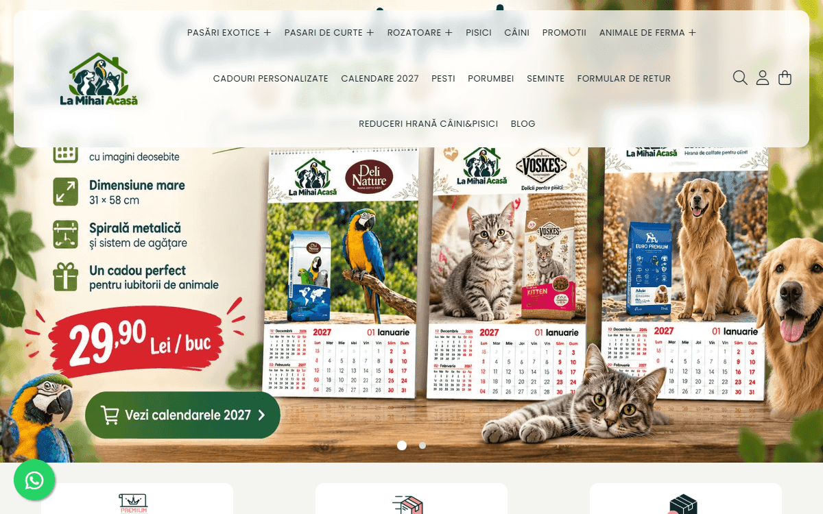 Site-ul clientului La Mihai Acasă